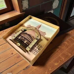 Vintage Texas State Capitol Gold Plated Ornament Christmas Collectible 2003